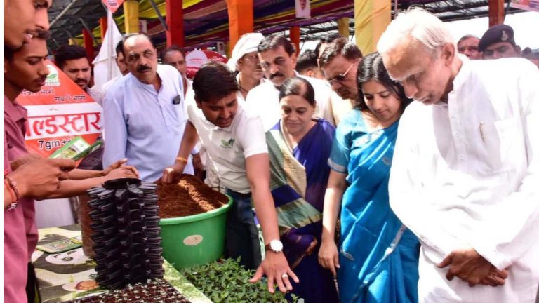 Farmers learnt new techniques of farming faces lit up seeing modern equipment