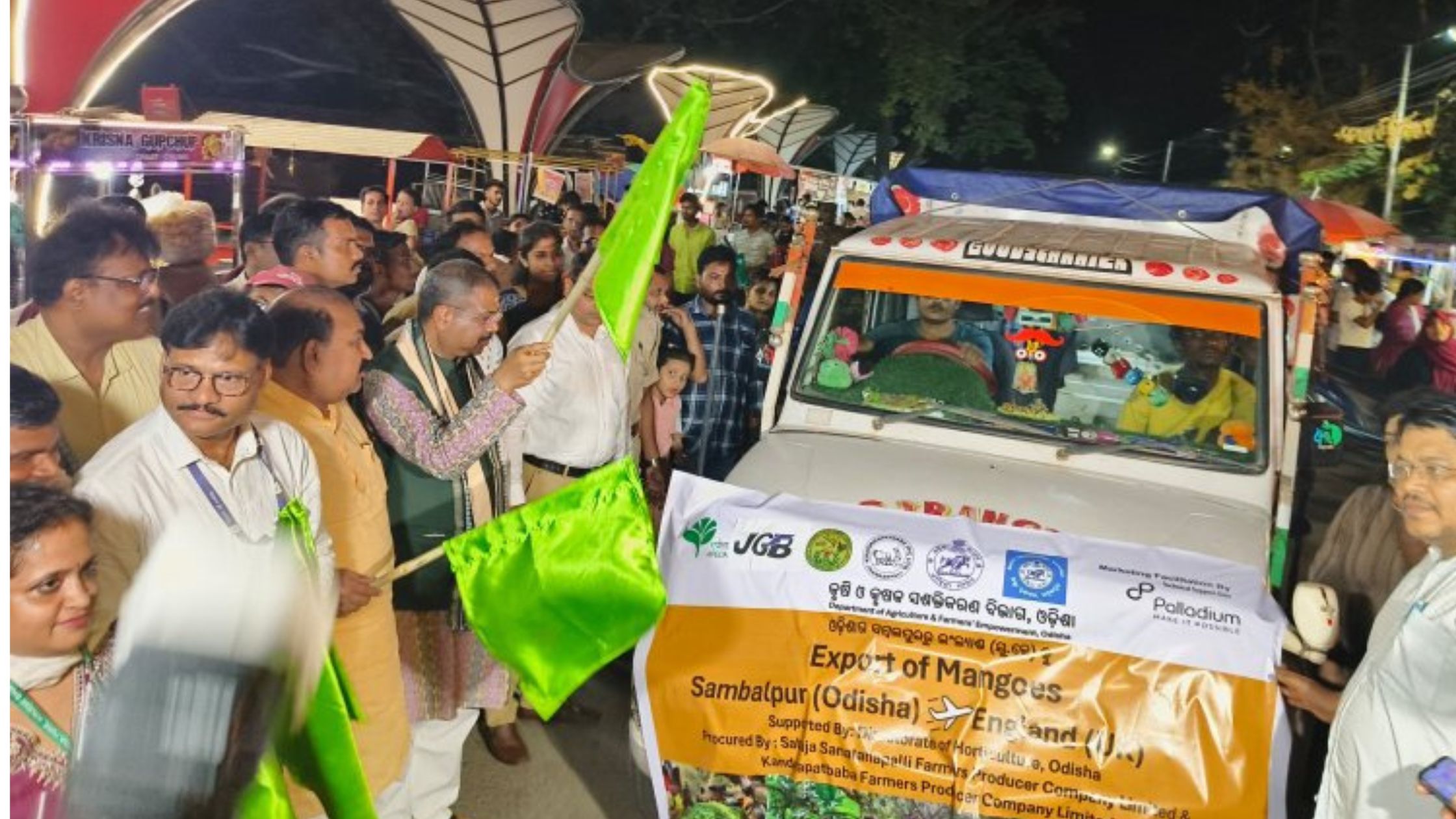 Three consignments of mangoes from Odisha reached England and Dubai in a single day