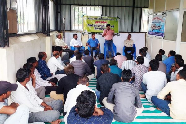 Training given on integrated pest and disease management in chilli crop in Mothapura