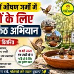 Amrit Kanth Abhiyan in Khargone becomes a life saving initiative for birds