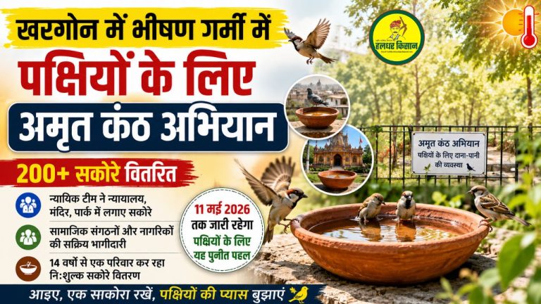 Amrit Kanth Abhiyan in Khargone becomes a life saving initiative for birds