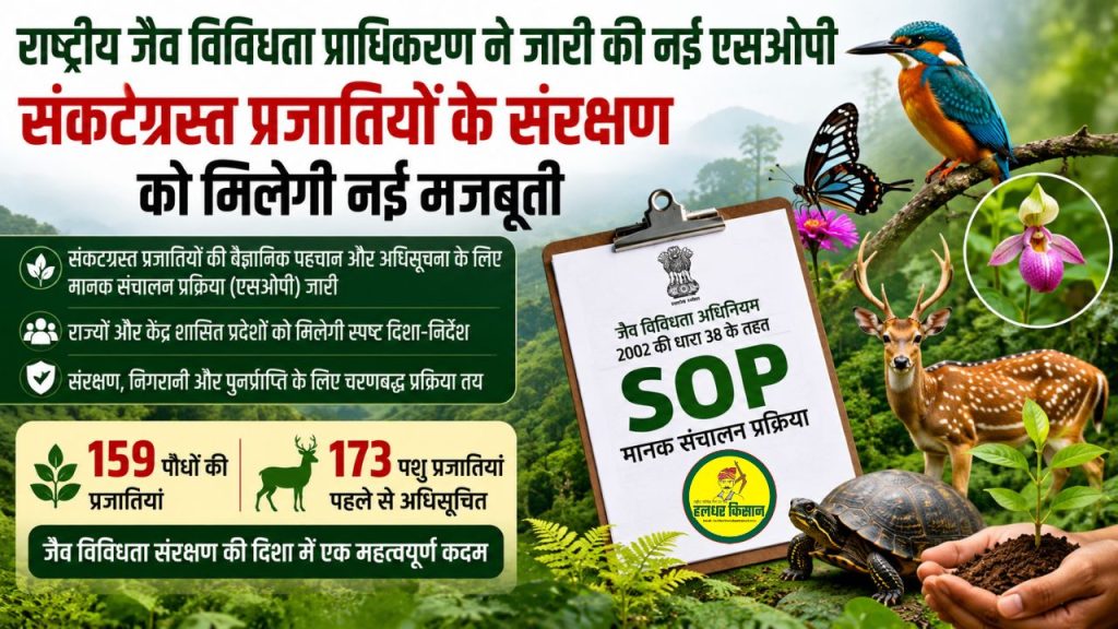 New direction for the conservation of endangered species National Biodiversity Authority issues new SOP