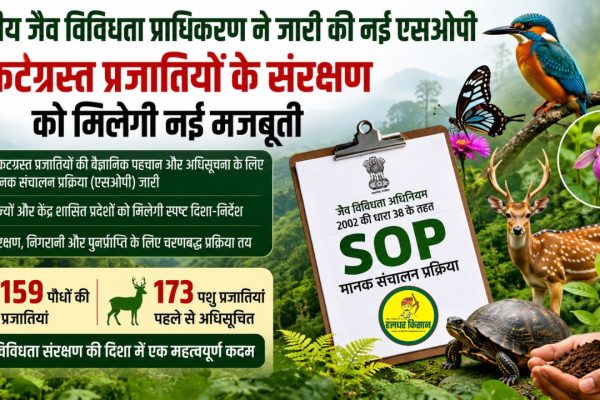New direction for the conservation of endangered species National Biodiversity Authority issues new SOP