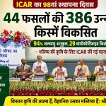386 new varieties of 44 crops developed in a year 94 climate resilient ICAR demonstrates the new strength of agricultural research
