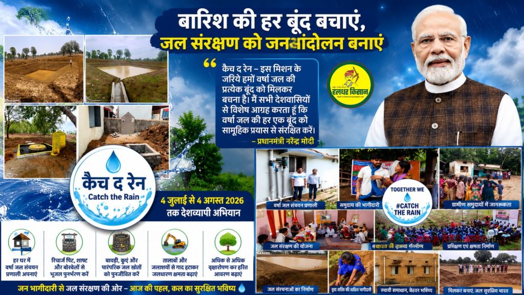 बारिश की हर बूंद बचाने का राष्ट्रीय आह्वान, ‘कैच द रेन’ अभियान से जल संरक्षण को मिलेगी नई गति 15 A national call to save every raindrop the ‘Catch the Rain campaign will give new momentum to water conservation