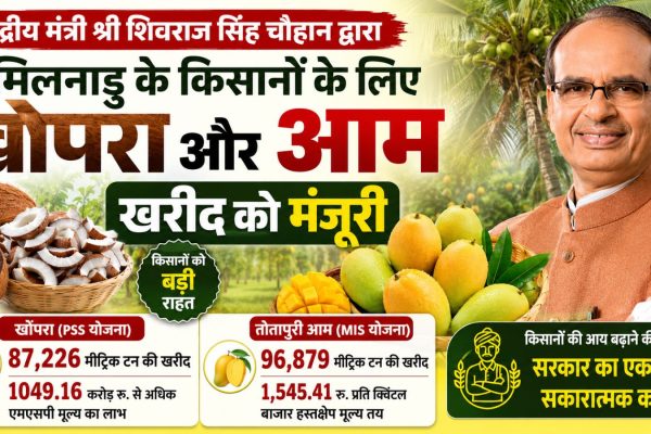 Major gift from the Centre to Tamil Nadu farmers