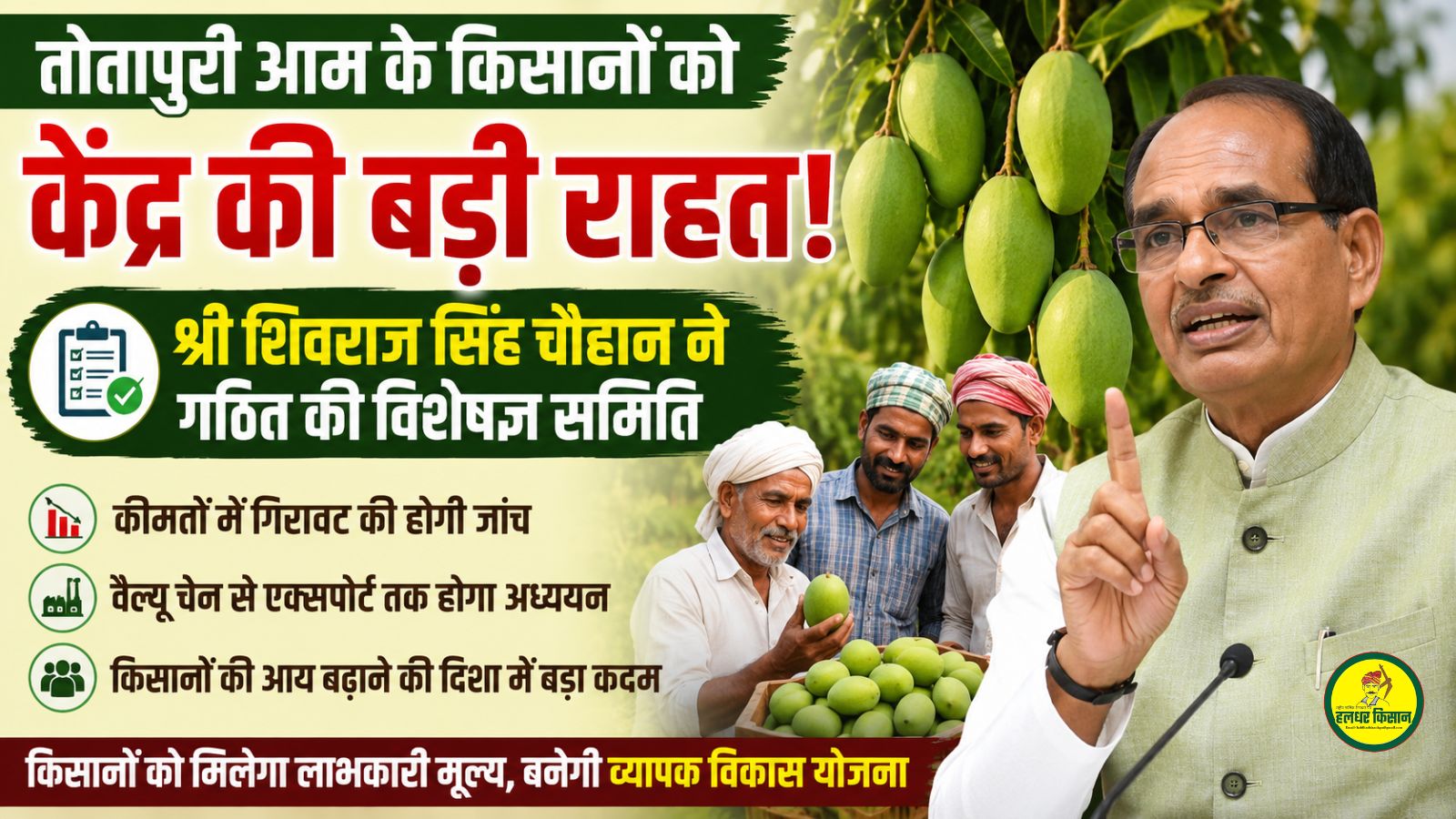 Major relief for Totapuri mango farmers from the Centre