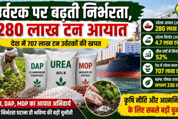 Rising dependence on fertilizers poses a challenge over 28 million tonnes of fertilizers to be imported in FY 2025 26
