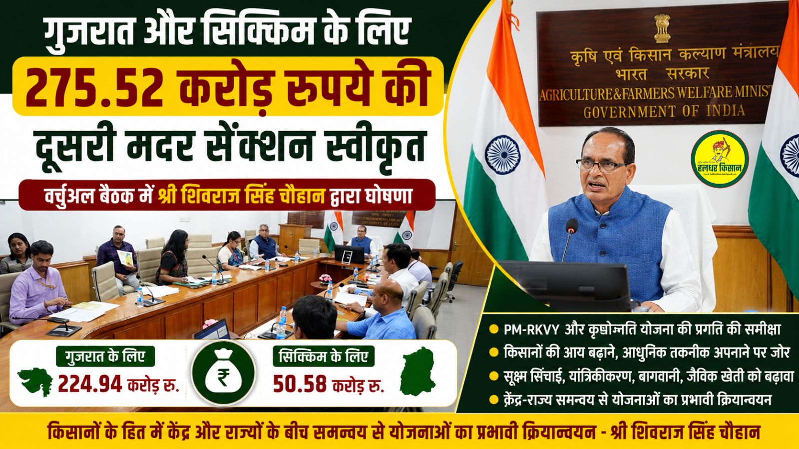 Second mother sanction of ₹275.52 crore approved for Gujarat and Sikkim
