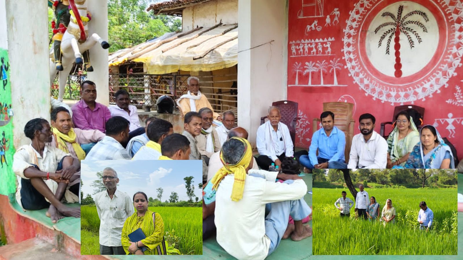 Information on pest control through natural farming was provided at the farmers meeting